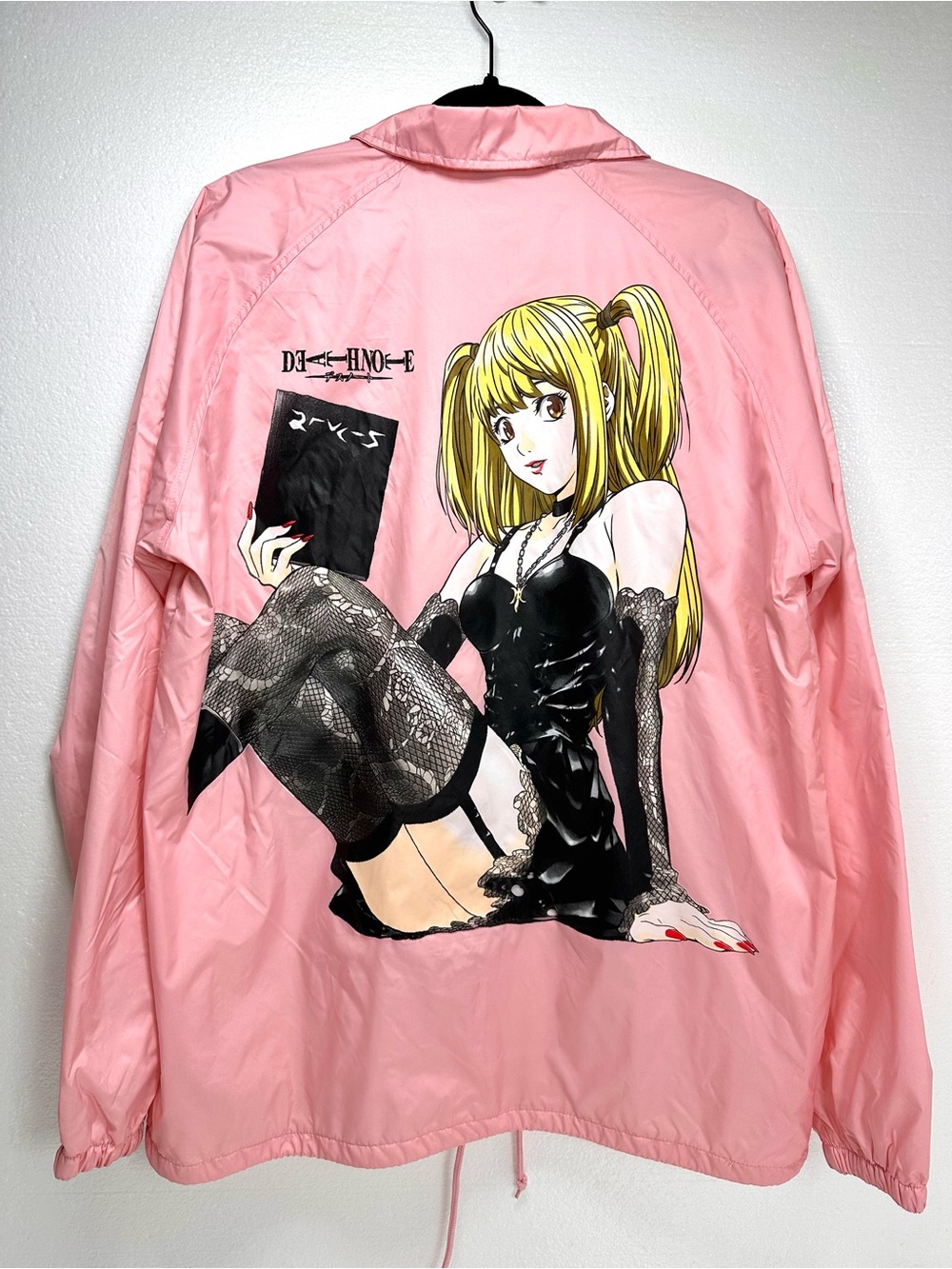Broken Promises x Death Note Misa Pink Coaches Windbreaker Jacket L